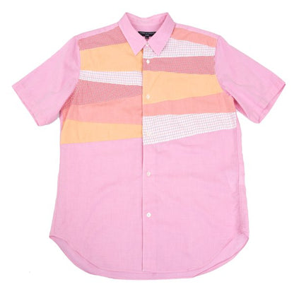 COMME des GARCONS HOMME Cotton Paneled SS Shirt Pink Size L