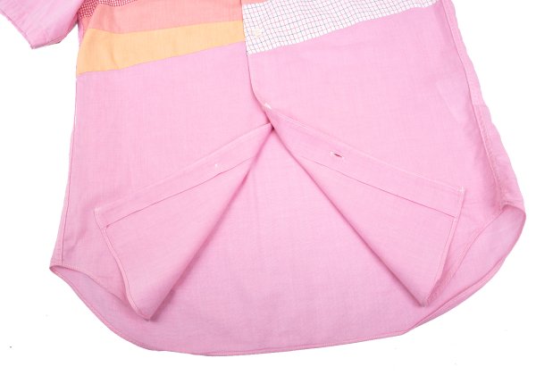 COMME des GARCONS HOMME Cotton Paneled SS Shirt Pink Size L