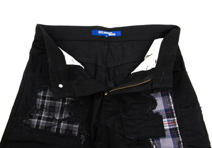 JUNYA WATANABE MAN Patchwork Denim Jeans Black Size XS