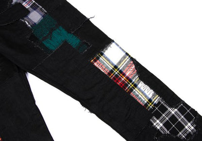 JUNYA WATANABE MAN Patchwork Denim Jeans Black Size XS