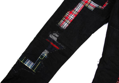JUNYA WATANABE MAN Patchwork Denim Jeans Black Size XS