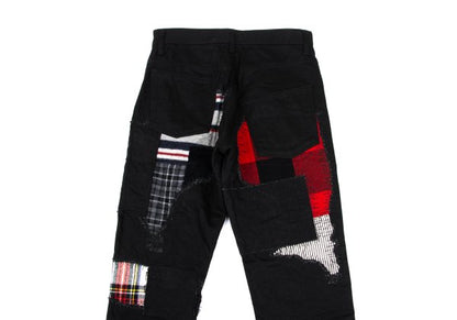 JUNYA WATANABE MAN Patchwork Denim Jeans Black Size XS