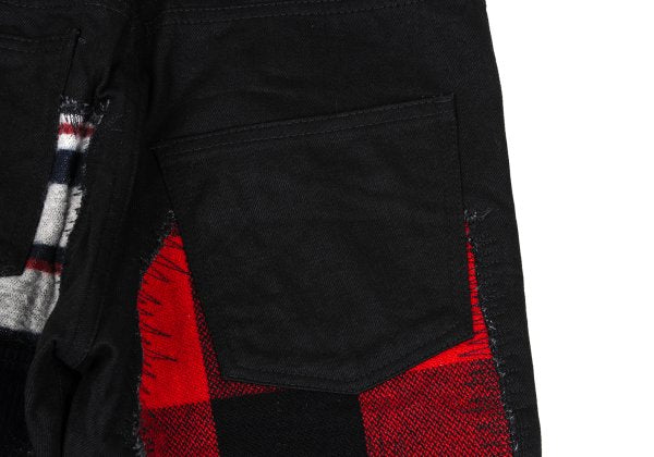 JUNYA WATANABE MAN Patchwork Denim Jeans Black Size XS