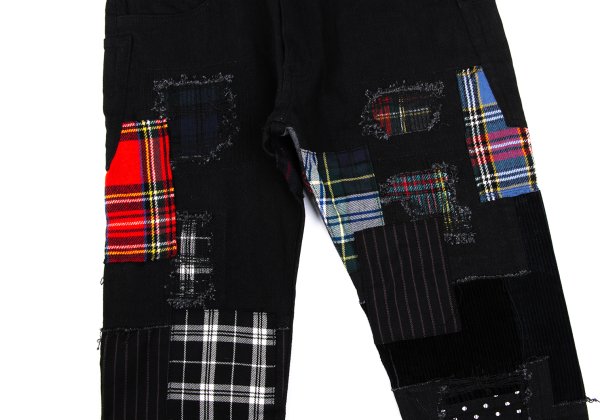 JUNYA WATANABE MAN Patchwork Denim Jeans Black Size XS