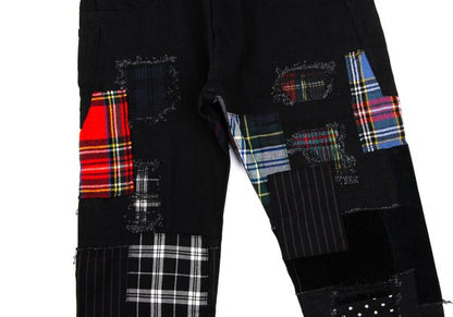 JUNYA WATANABE MAN Patchwork Denim Jeans Black Size XS