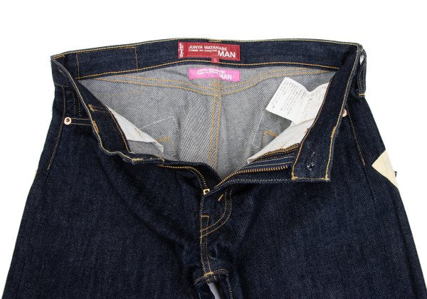 JUNYA WATANABE MAN PINK x Levi's Patch Jeans Indigo Size S