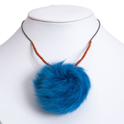 UNDERCOVER Silver 925 Rabbit Necklace Blue