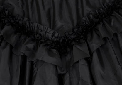 COMME des GARCONS Polyester Frill Flare Skirt Black Size S