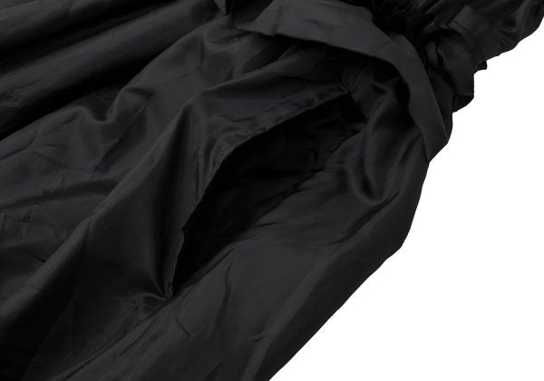 COMME des GARCONS Polyester Frill Flare Skirt Black Size S