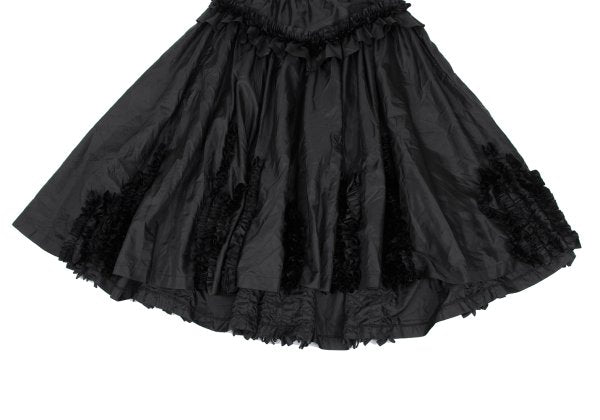 COMME des GARCONS Polyester Frill Flare Skirt Black Size S