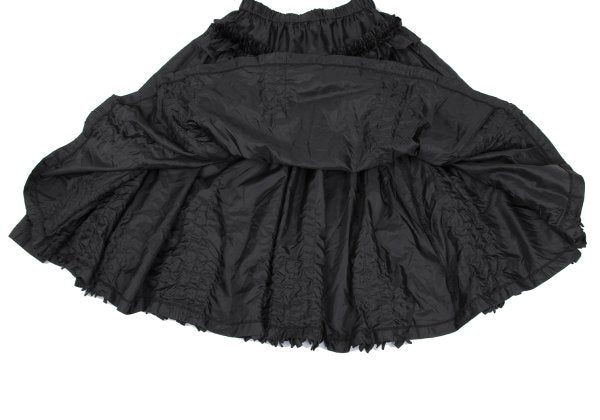 COMME des GARCONS Polyester Frill Flare Skirt Black Size S
