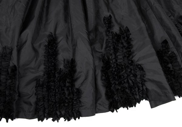 COMME des GARCONS Polyester Frill Flare Skirt Black Size S