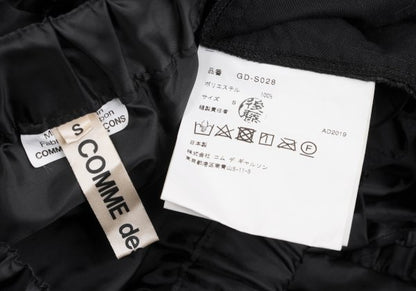 COMME des GARCONS Polyester Frill Flare Skirt Black Size S