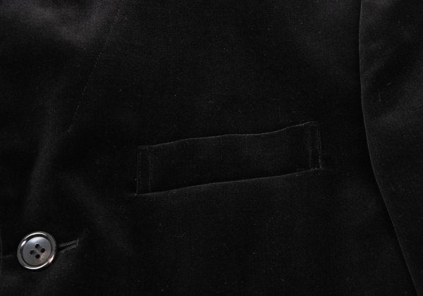COMME des GARCONS Com Com Ruffle Velvet Jacket Black Size XS