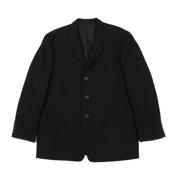 Y's for men Wool 3-Button Notch Lapel Jacket Black Size M