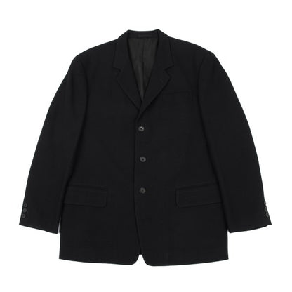 Y's for men Wool 3-Button Notch Lapel Jacket Black Size M