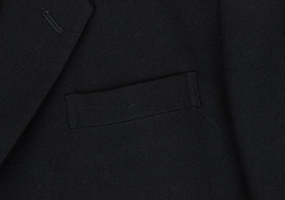 Y's for men Wool 3-Button Notch Lapel Jacket Black Size M