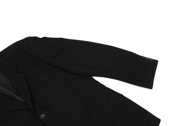 Y's for men Wool 3-Button Notch Lapel Jacket Black Size M
