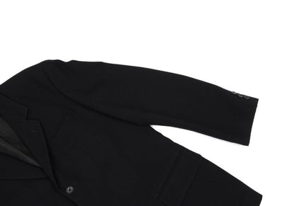 Y's for men Wool 3-Button Notch Lapel Jacket Black Size M