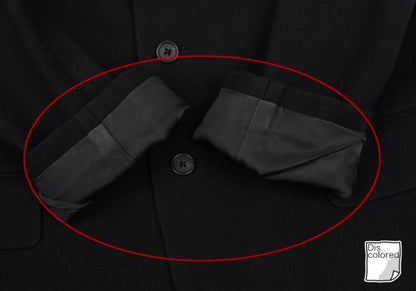 Y's for men Wool 3-Button Notch Lapel Jacket Black Size M