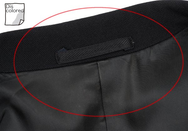 Y's for men Wool 3-Button Notch Lapel Jacket Black Size M