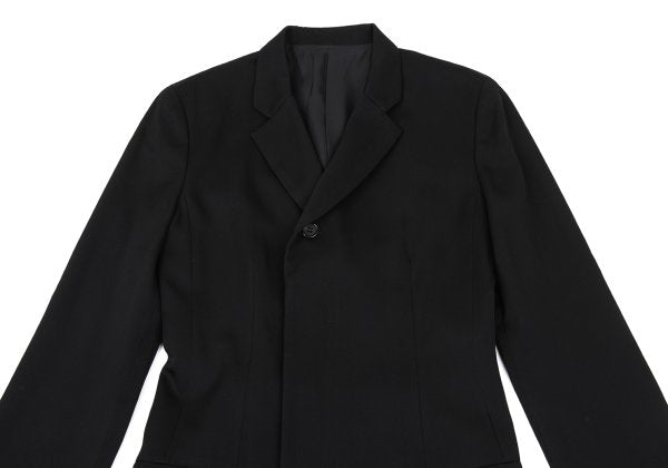 Yohji Yamamoto NOIR Wool Gabardine Fly Jacket Black Size 2