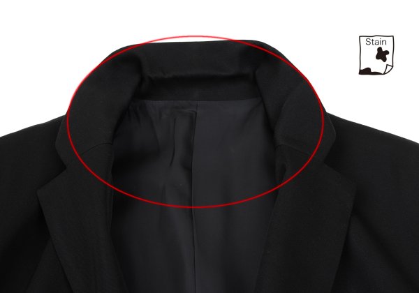Yohji Yamamoto NOIR Wool Gabardine Fly Jacket Black Size 2