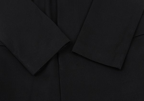 Yohji Yamamoto NOIR Wool Gabardine Fly Jacket Black Size 2