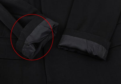 Yohji Yamamoto NOIR Wool Gabardine Fly Jacket Black Size 2