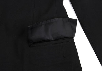 Yohji Yamamoto NOIR Wool Gabardine Fly Jacket Black Size 2