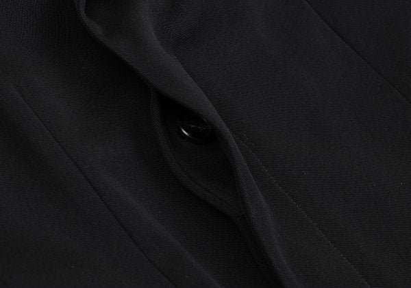 Yohji Yamamoto NOIR Wool Gabardine Fly Jacket Black Size 2