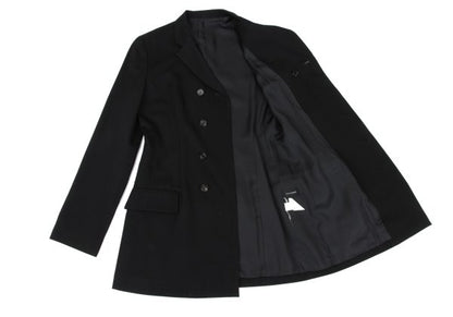 Yohji Yamamoto NOIR Wool Gabardine Fly Jacket Black Size 2