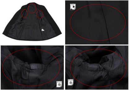 Yohji Yamamoto NOIR Wool Gabardine Fly Jacket Black Size 2