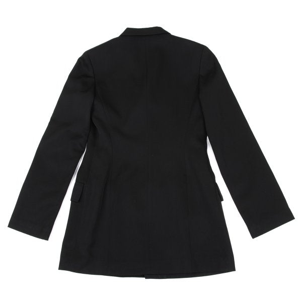 Yohji Yamamoto NOIR Wool Gabardine Fly Jacket Black Size 2