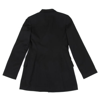 Yohji Yamamoto NOIR Wool Gabardine Fly Jacket Black Size 2
