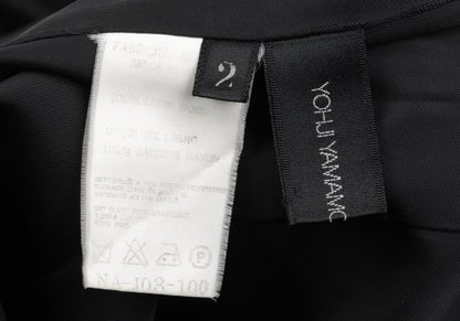 Yohji Yamamoto NOIR Wool Gabardine Fly Jacket Black Size 2
