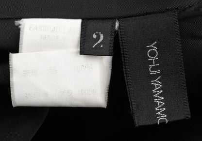 Yohji Yamamoto NOIR Wool Gabardine Fly Jacket Black Size 2