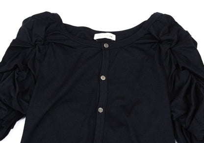COMME des GARCONS Frill Sleeve Design Blouse Navy Size M