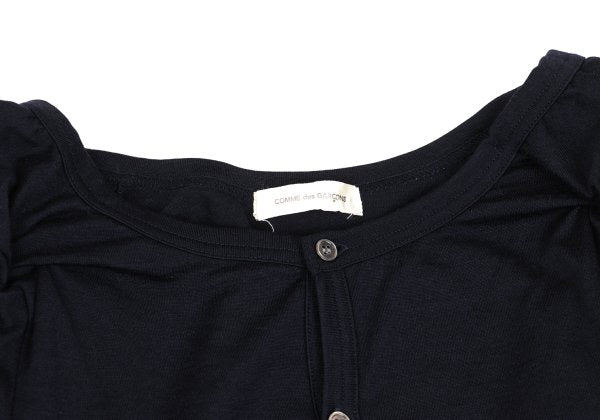 COMME des GARCONS Frill Sleeve Design Blouse Navy Size M