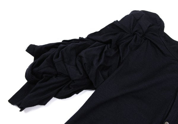 COMME des GARCONS Frill Sleeve Design Blouse Navy Size M