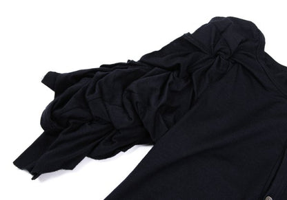 COMME des GARCONS Frill Sleeve Design Blouse Navy Size M