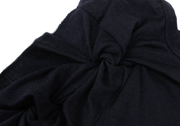 COMME des GARCONS Frill Sleeve Design Blouse Navy Size M