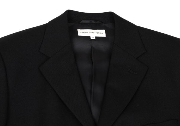 DRIES VAN NOTEN Wool 3B Jacket Black Size 48