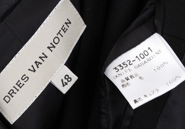 DRIES VAN NOTEN Wool 3B Jacket Black Size 48