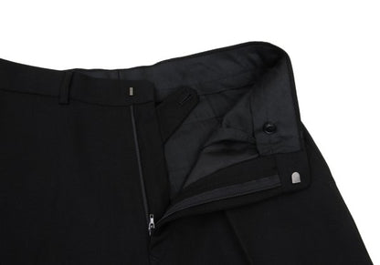 DRIES VAN NOTEN Wool Straight Pants Black Size 48
