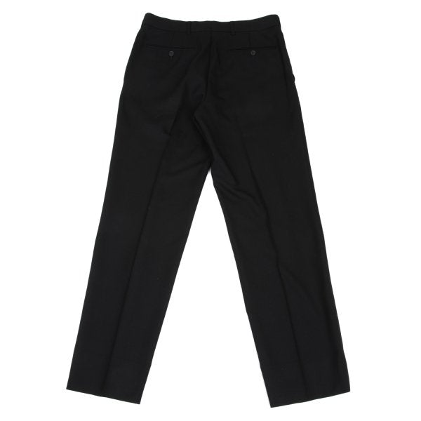 DRIES VAN NOTEN Wool Straight Pants Black Size 48