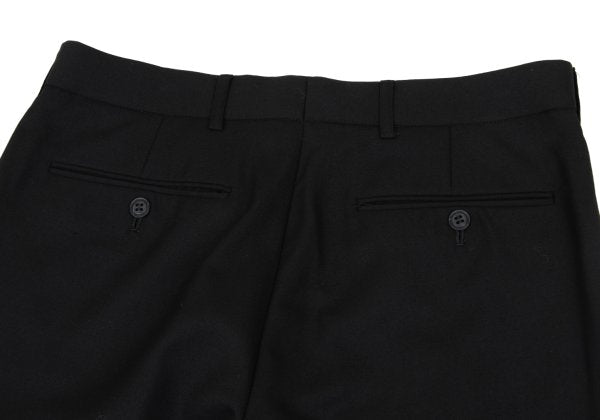 DRIES VAN NOTEN Wool Straight Pants Black Size 48