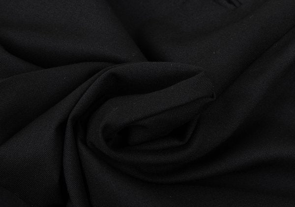 DRIES VAN NOTEN Wool Straight Pants Black Size 48
