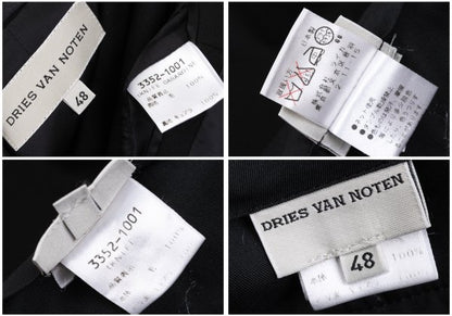 DRIES VAN NOTEN Wool Jacket Black Size 48