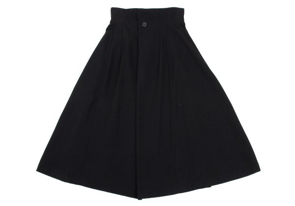 Yohji Yamamoto FEMME Wool Gabardine Dart Skirt Black Size SS